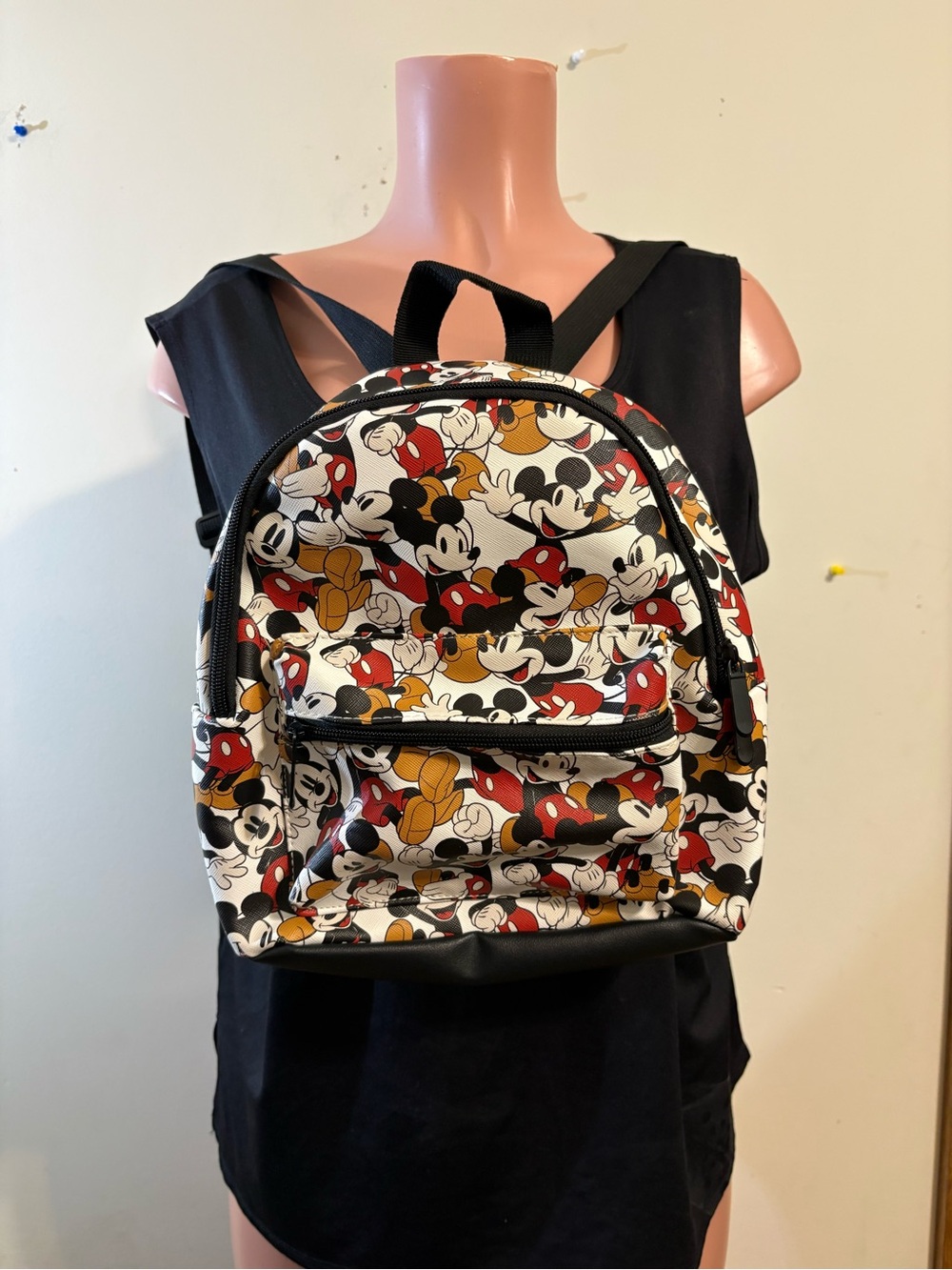 Disney Mickey Mouse backpack Mickey‎ Mouse print White Red Yellow Black Bioworld